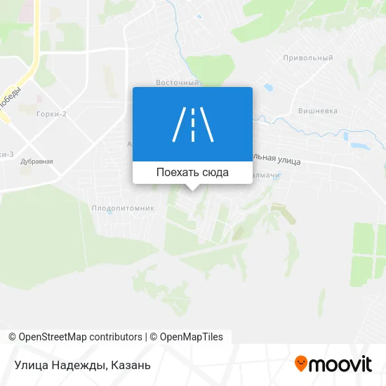 Карта Улица Надежды
