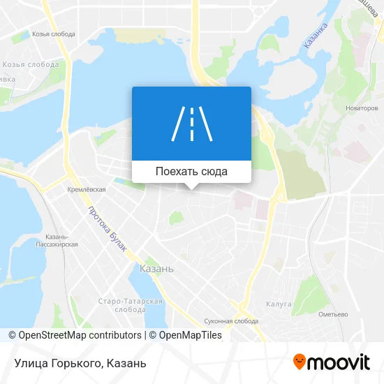 Карта Улица Горького