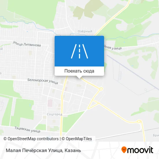 Карта Малая Печёрская Улица