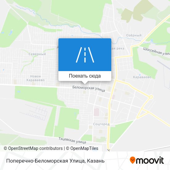 Карта Поперечно-Беломорская Улица