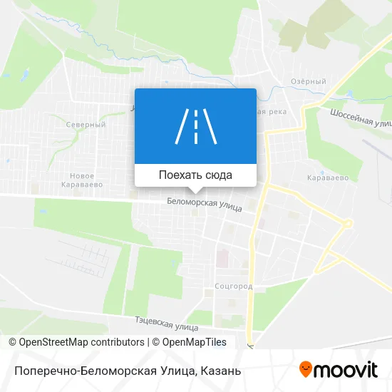 Карта Поперечно-Беломорская Улица