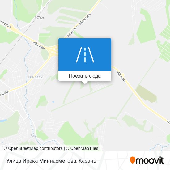 Карта Улица Ирека Миннахметова