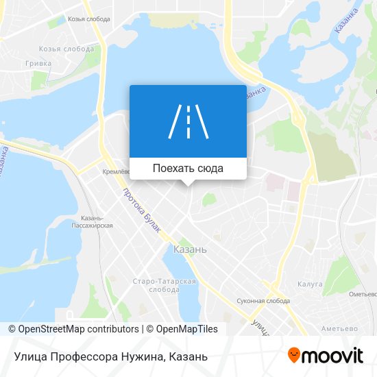 Карта Улица Профессора Нужина