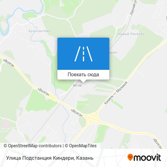 Карта Улица Подстанция Киндери