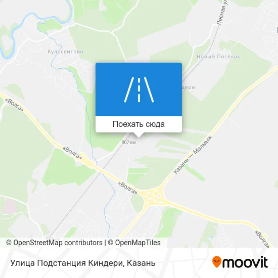 Карта Улица Подстанция Киндери