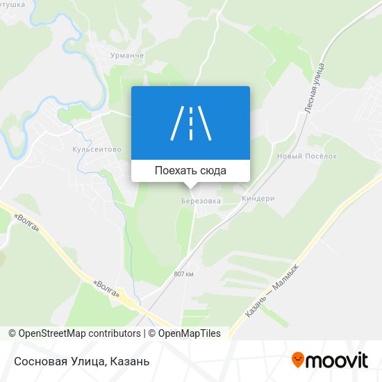 Карта Сосновая Улица
