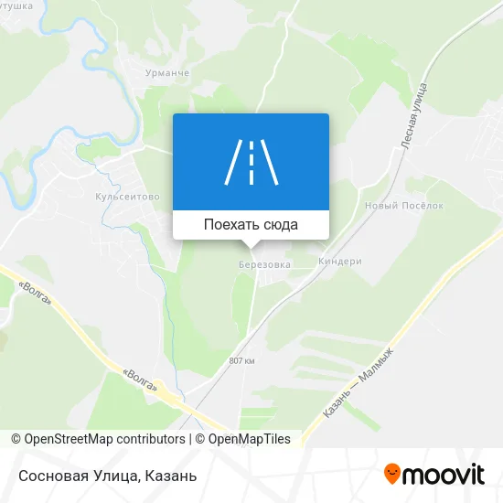 Карта Сосновая Улица