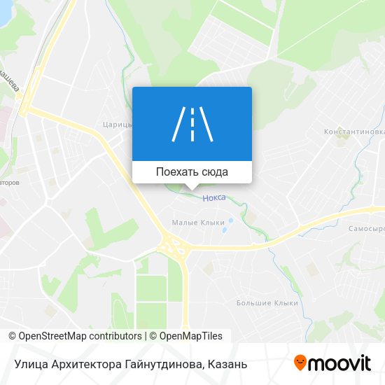 Карта Улица Архитектора Гайнутдинова