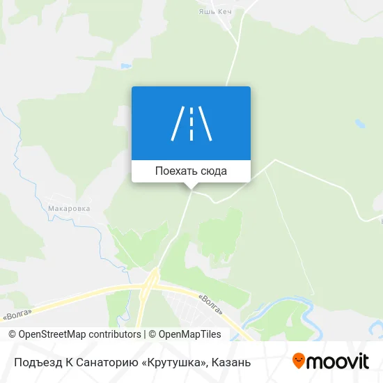 Карта Подъезд К Санаторию «Крутушка»