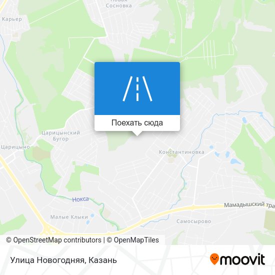 Карта Улица Новогодняя