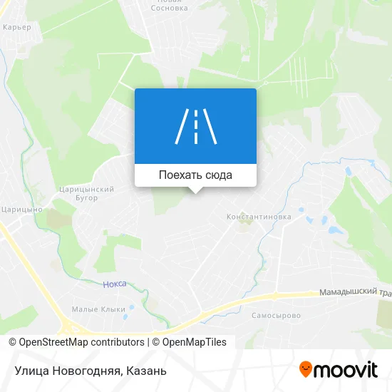 Карта Улица Новогодняя