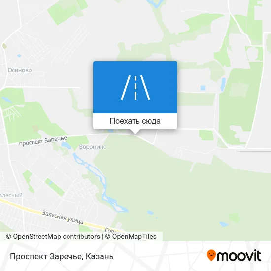 Карта Проспект Заречье