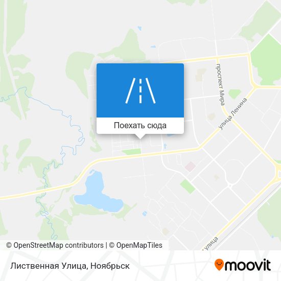 Карта Лиственная Улица