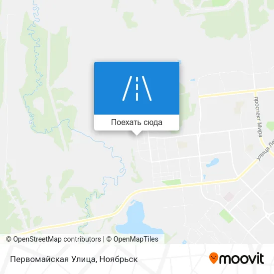 Карта Первомайская Улица