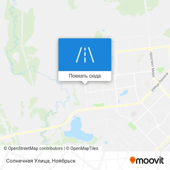 Карта Солнечная Улица