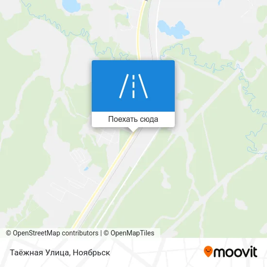 Карта Таёжная Улица