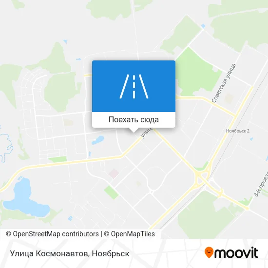 Карта Улица Космонавтов