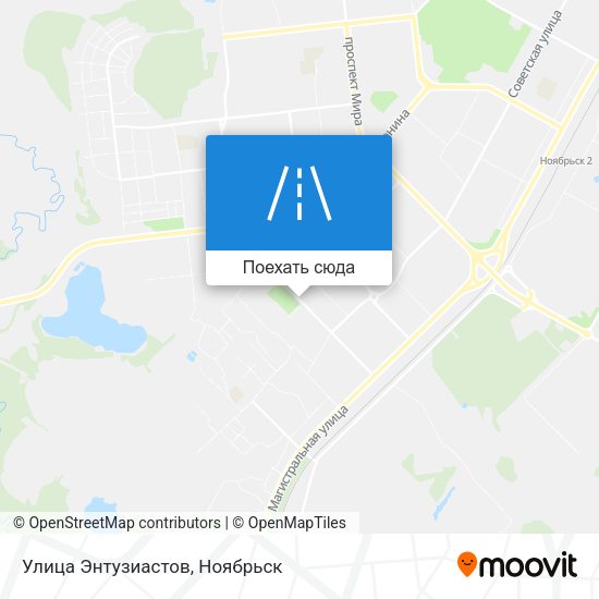 Карта Улица Энтузиастов