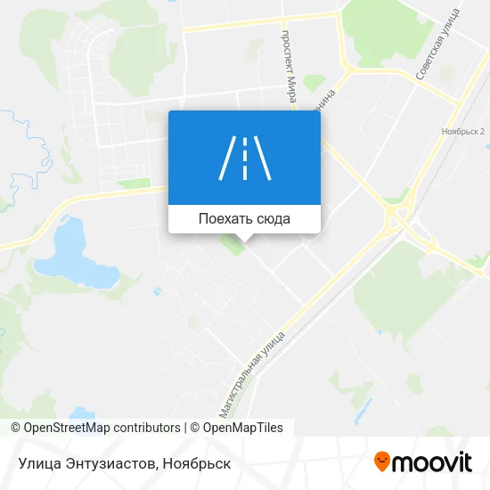 Карта Улица Энтузиастов