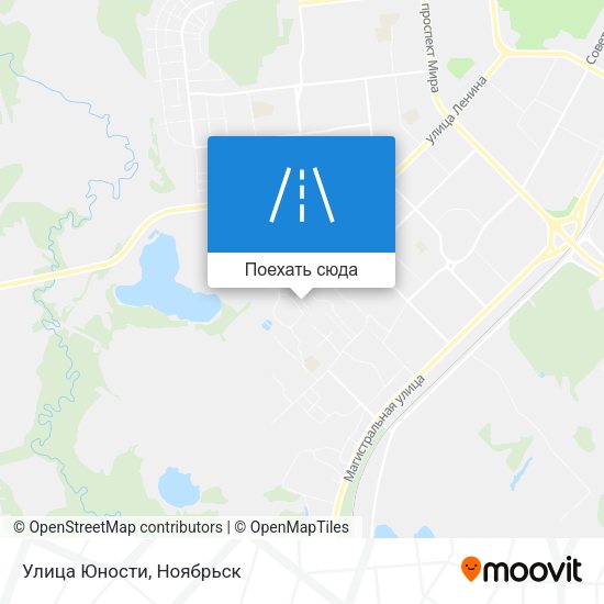 Карта Улица Юности
