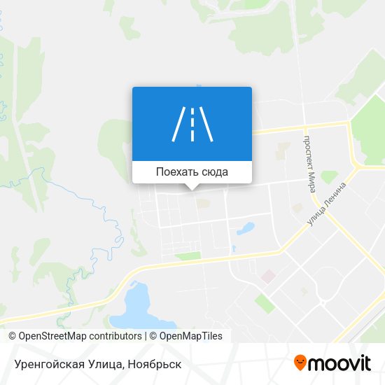 Карта Уренгойская Улица