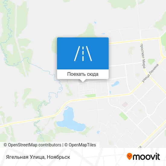 Карта Ягельная Улица