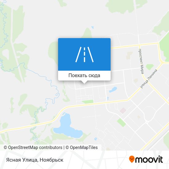 Карта Ясная Улица