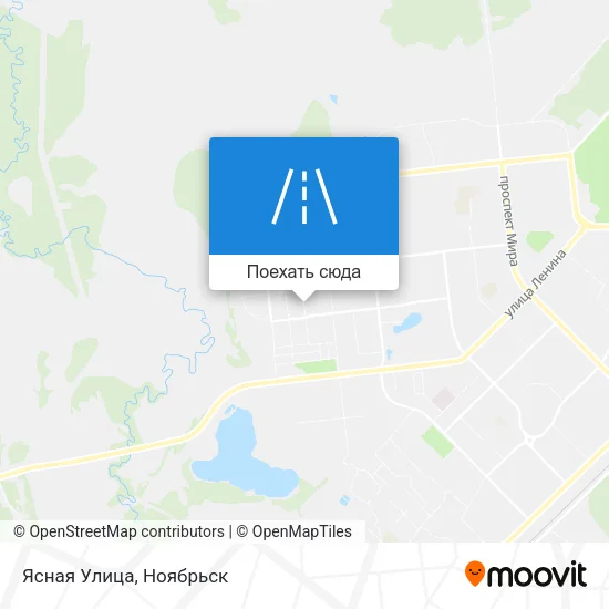 Карта Ясная Улица
