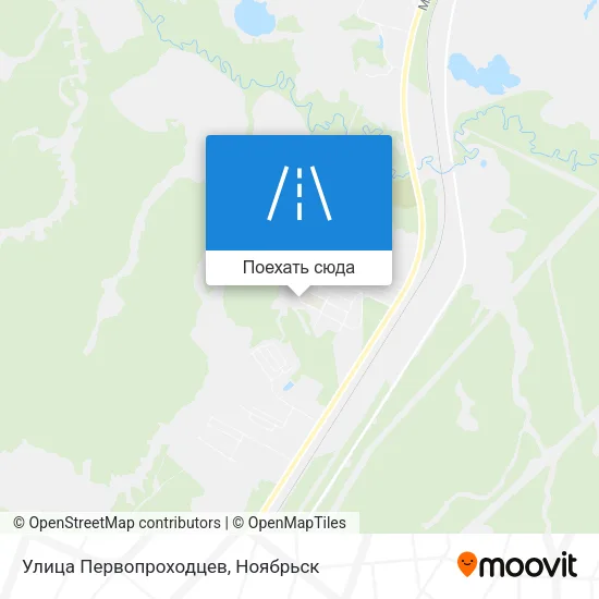 Карта Улица Первопроходцев
