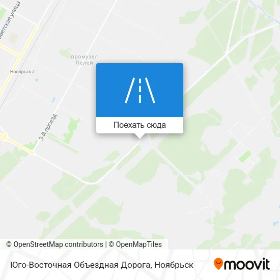 Карта Юго-Восточная Объездная Дорога