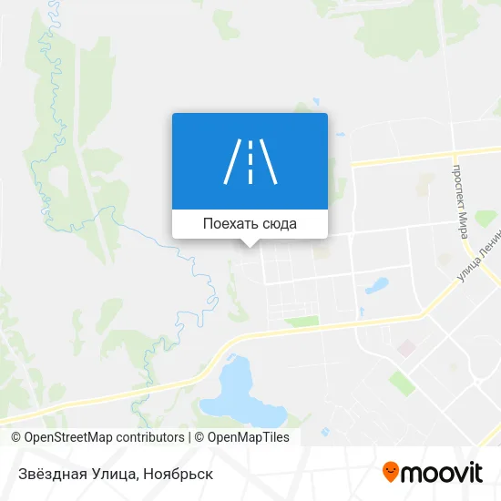 Карта Звёздная Улица