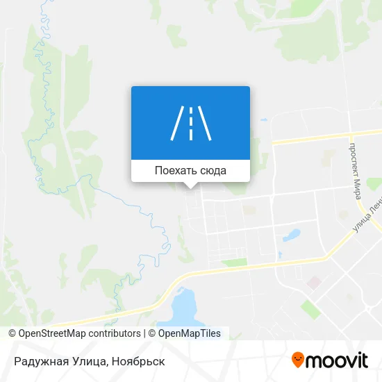 Карта Радужная Улица