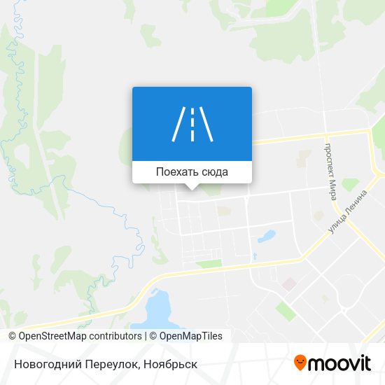 Карта Новогодний Переулок