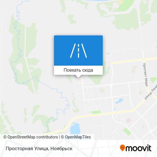 Карта Просторная Улица