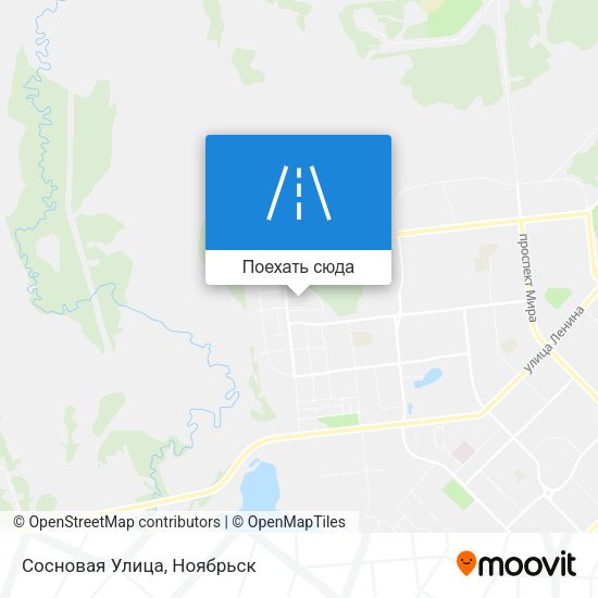 Карта Сосновая Улица