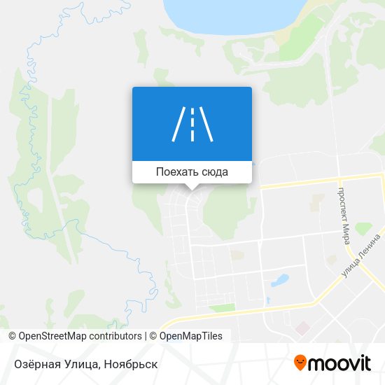 Карта Озёрная Улица