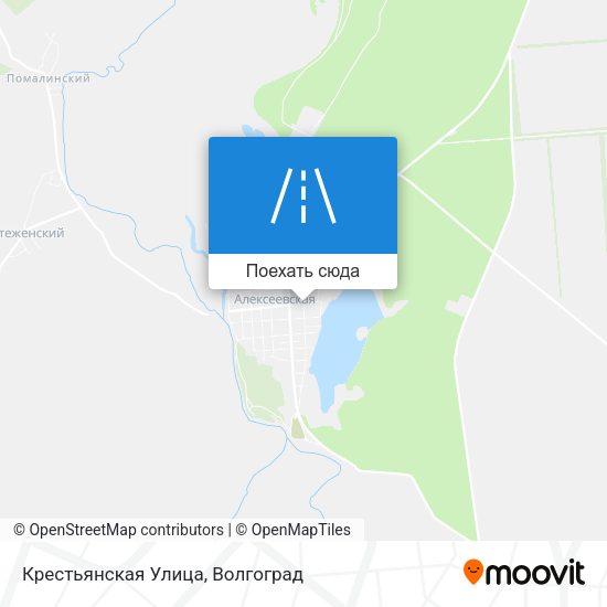 Карта Крестьянская Улица