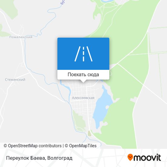Карта Переулок Баева