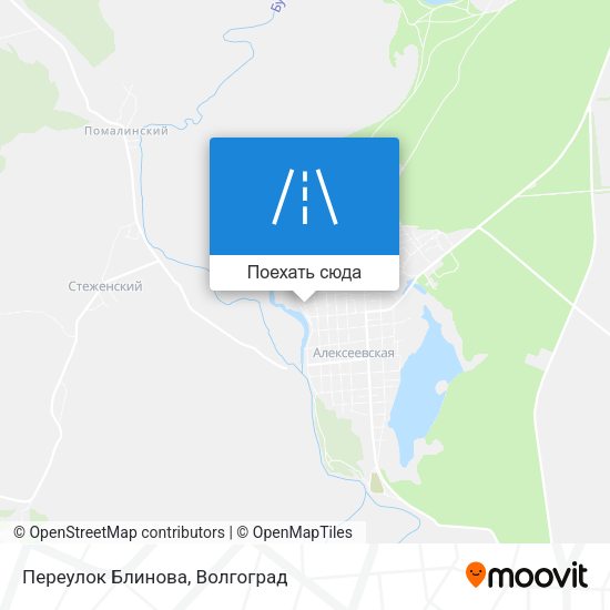 Карта Переулок Блинова