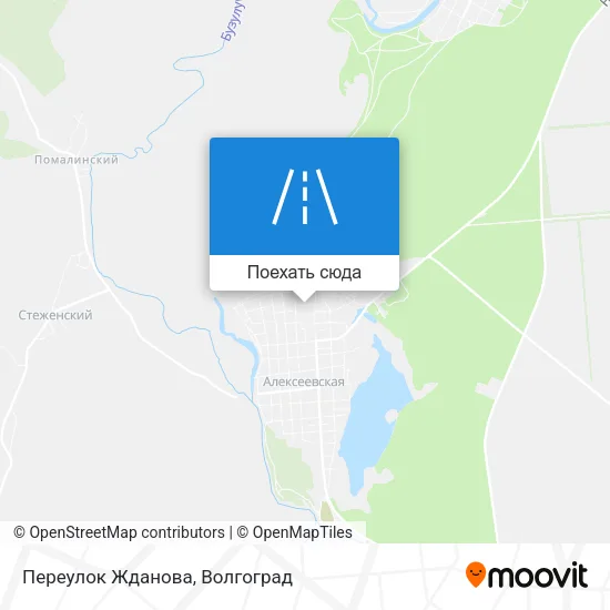 Карта Переулок Жданова