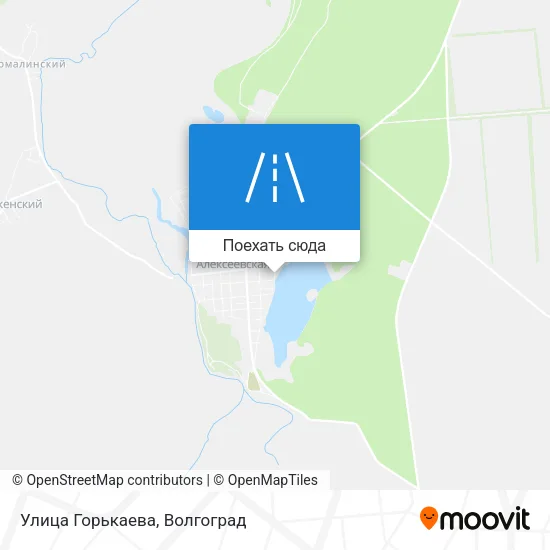 Карта Улица Горькаева