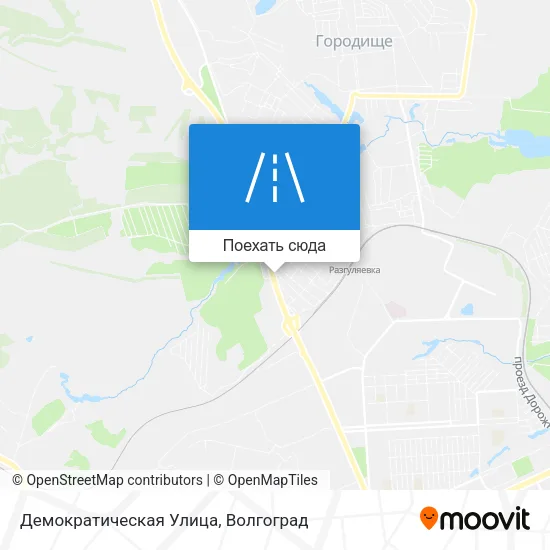 Карта Демократическая Улица