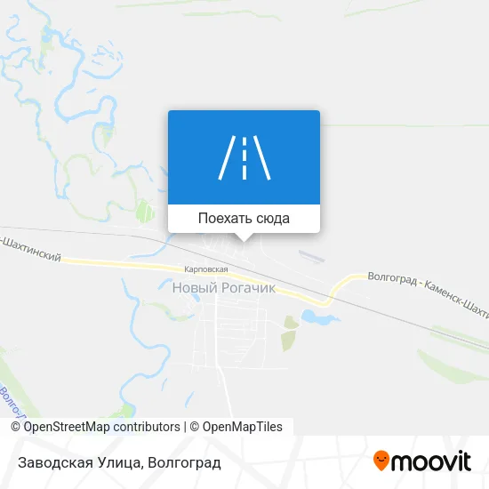 Карта Заводская Улица