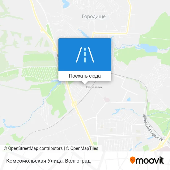 Карта Комсомольская Улица