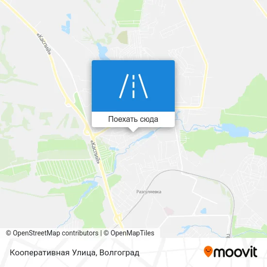 Карта Кооперативная Улица