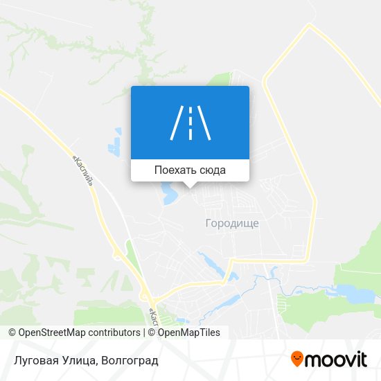 Карта Луговая Улица
