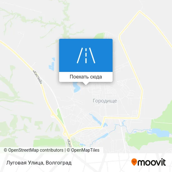 Карта Луговая Улица