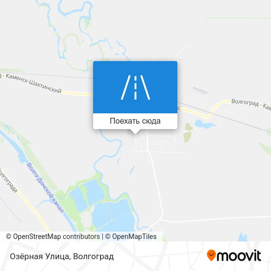 Карта Озёрная Улица