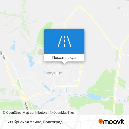 Карта Октябрьская Улица