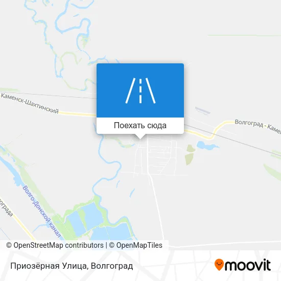 Карта Приозёрная Улица